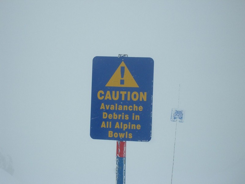 avalanche debris warning